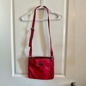 Pink Fossil Leather Purse